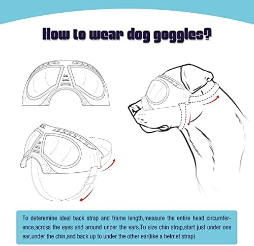 משקפי כלבים של פטלסו גזע גדול, משקפי שמש של כלבים גזע גדול הגנה על משקפי שמש להגנה על עיניים