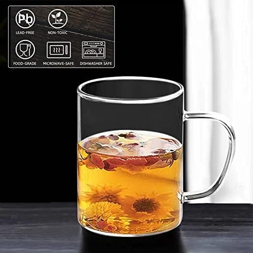 כוס בידוד מודרנית קלאסית /500 מל - סט של 2 כוסות זכוכית כפולות להכנת תה או קפה
