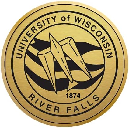 Framerly עבור מפלי נהר אוניברסיטת ויסקונסין - מורשה רשמית - מסגרת תעודת מדליית זהב - גודל מסמך 10 x 8