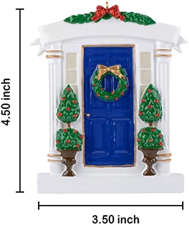 מקסורה דלת כחולה דלת חג המולד קישוט עץ חג המולד בהתאמה אישית מתנה לקישוט בית חדש מתנה מארחת מתנה חג המולד