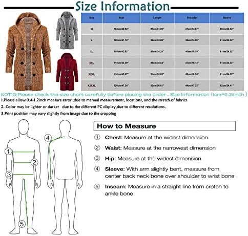 מעילי אופנה של ymosrh לגברים כפתור מרוצה ארוך קרדיגן קרדיגן סוודר אורך בינוני מעילים ומעילים