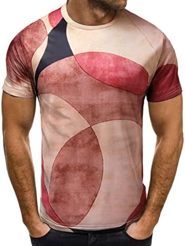 חולצות טריקו להדפסה גרפית של XXBR לגברים, קיץ שרוול קצר רחוב קרב חולצה חולצת טקס דק-התאמה ספורטאי