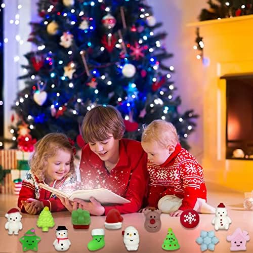 Jofan 36 יח 'חג המולד Mochi Squishy צעצועים לחג המולד צעצועים לילדים לילדים בנות נערים פעוטות