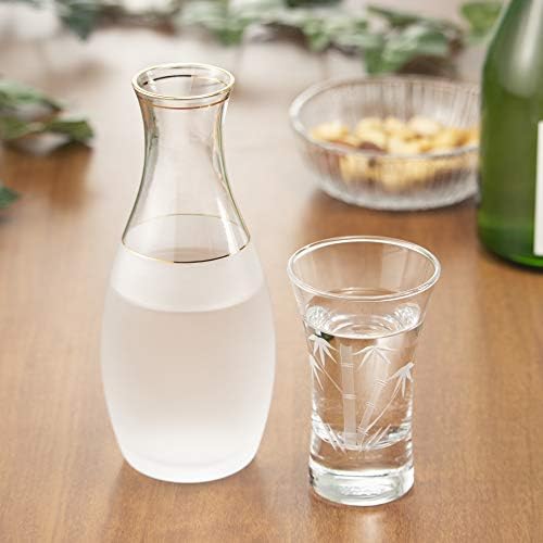 東洋 佐々 木 ガラス Toyo Sasaki Glass 09112-75 זכוכית סאקה קרה, כוס קיריקו, במבוק קיריקו, מדיח כלים בטוח,