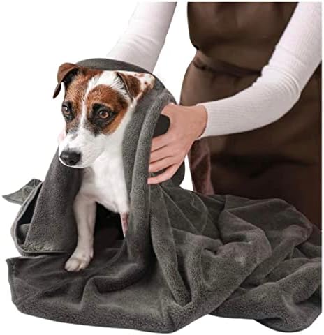 PETGAM - מגבת כלבים סופגת סופגת וסופגת אולטרה, מגבת ייבוש מיקרופייבר לחיות מחמד, שמיכה חמה לכלבים וחתולים קטנים