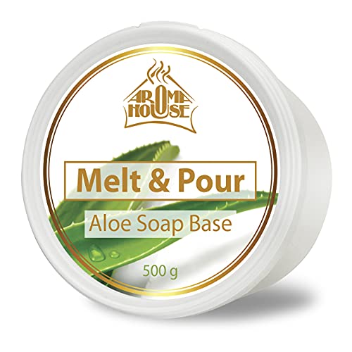 להמיס ולשפוך בסיס סבון 17.5 גרם - אלוורה קריסטל - בסיס סבון עם אלוורה - מתאים לכל סוגי העור -