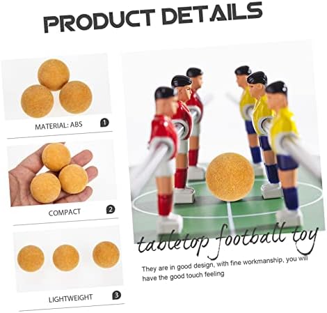 Inoomp 3pcs אביזרי כדורגל כדורי שולחן כדורי שולחן כדורגל לכדורגל לילדים שולחן כדורגל אספקת