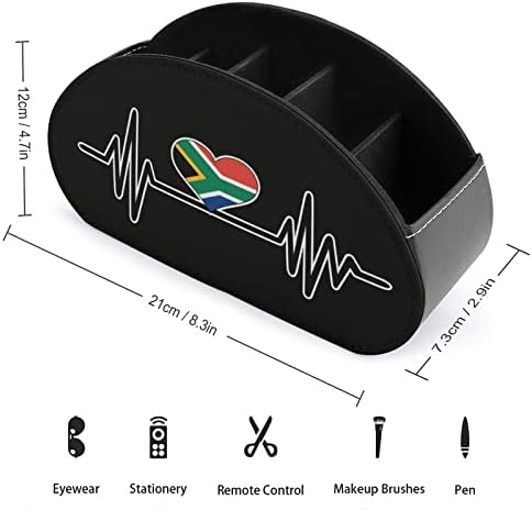 דרום אפריקה לב לב מחזיקי שלט רחוק מחזיקי שולחן עבודה של מארגן שולחן אופנה עם 5 תא עם 5 תא