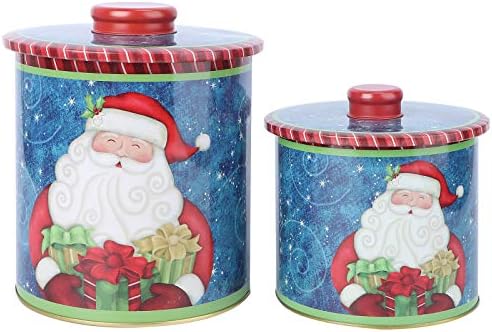 עבאודם 2 יחידות חג המולד קופסות אחסון ביתי אחסון אטום מכולות חג המולד סוכריות קופסות משמש כדי לחגוג את חג