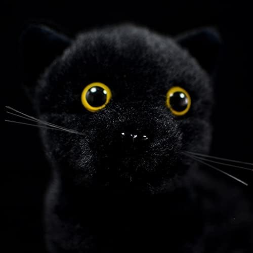 פרנקיז'ו חתול שחור ריאליסטי ממולא חיה -8.27 , צעצוע קטיפה לחתולים, בובה קטיפה רכה לילד, כרית מצחיקה,