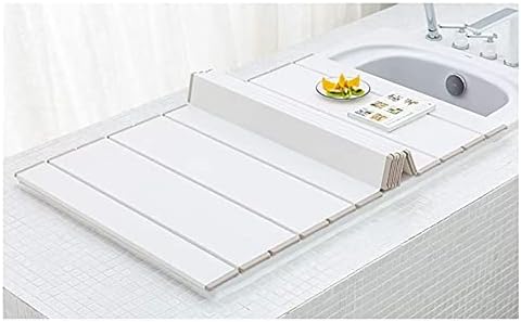 כיסוי אמבטיה של Keekeyang כיסוי בידוד אמבטיה לבן, כיסוי קיפול אמבטיה פשוט לרוב אמבטיות בגודל