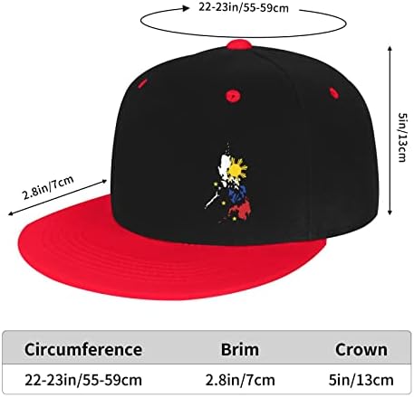 מפה פיליפינית של GHBC פיליפינים דגל מבוגרים היפ הופ כובע בייסבול כובע בייסבול נשים מתכווננות גברים casquette