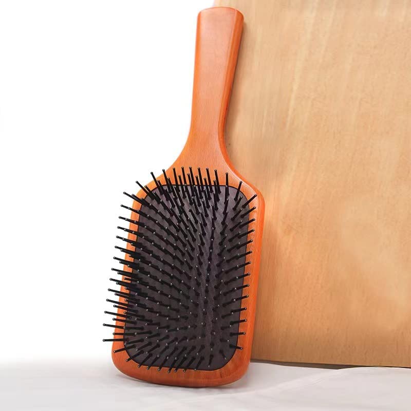 מברשת שיער משוט עץ טבעי מברשת: יופי וטיפול אישי