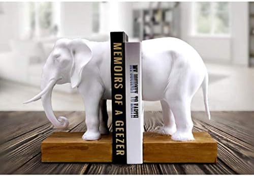 ליושי פיל בעלי החיים צלמיות שרף דגם סוף ספרים יצירתיות עבודת יד קלאסי עיצוב הבית אביזרי לבן