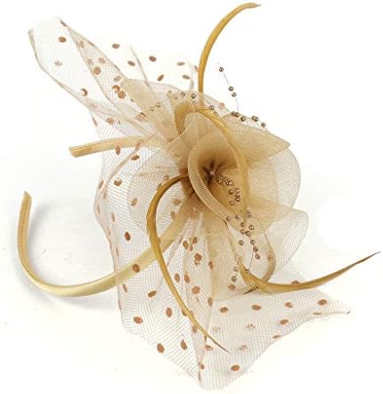 כובעי אורח לחתונה של Napoo 20s כובע כובע פילבוקס סרטי כובע פרחים רוקדים כובעי מפלגת תה אביזרים