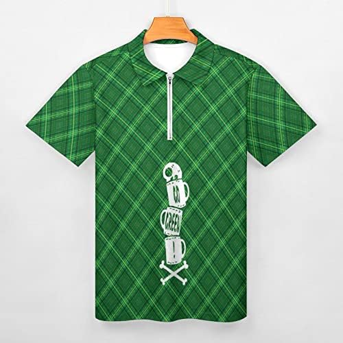 חולצות גולף מצחיקות לגברים חולצת גולף של יום פטריק סנט פטריק ירוק חוף הקיץ החוף הקיץ, חולצות פולו