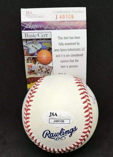 ארני בנקס חתום על בייסבול קאבס חתימה מדהימה כתובת ריבת פרל חוף JSA - כדורי בייסבול חתימה