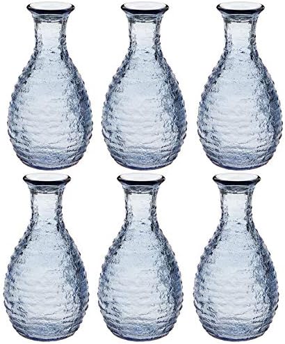 טויו סאסאקי זכוכית ווא 164-טוק קנקן טוקורי, תוצרת יפן, סט של 6, כחול, 6.1 אונקיות