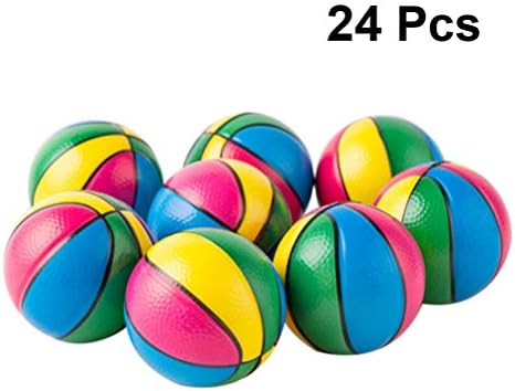 Besportble מיני כדורסל מקפיץ כדור ספוג אלסטי למסיבת הילדים המבוגרים לטובת 24 יח '6.3 סמ