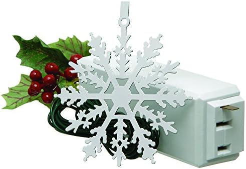 חידושים של Xodus 1225LS שלג של שלג/כיבוי קישוט לבקרת מגע לאורות עץ חג המולד, לבן, פלסטיק