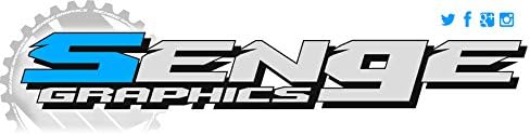 2010-2013 YZ 250 F 4-Stroke Zany Blue Senge Graphics ערכה שלמה עם Rider I.D. תואם לימאהה