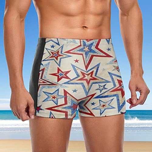 גברים של מכנסיים קצרים לשחות גברים של עצמאות יום קיץ אופנה פנאי חוף ים חוף חג חם גברים ארוך במיוחד