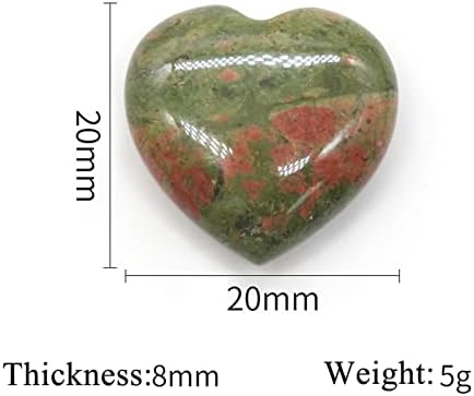 2 PCS טבעי קוורץ קוורץ קריסטל אהבה לב לקישוט בית צ'אקרה ריפוי רייקי אבן חן אבן מינרלים דגימה