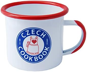ספרי בישול צ'כי ספל אמייל 12 אונקיות