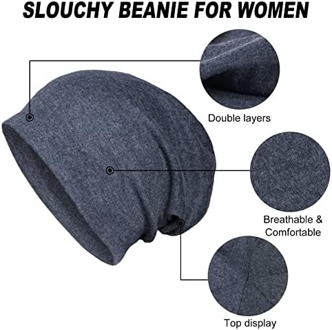 סנקר אופנה 2 חבילה כותנה רפוי כפת כובעים, הכימותרפיה כובעי כובעים לנשים וגברים