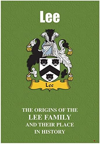 אני LUV LTD LEE LEE אנגלית חוברת היסטוריה של שם משפחה משפחתי עם עובדות היסטוריות קצרות