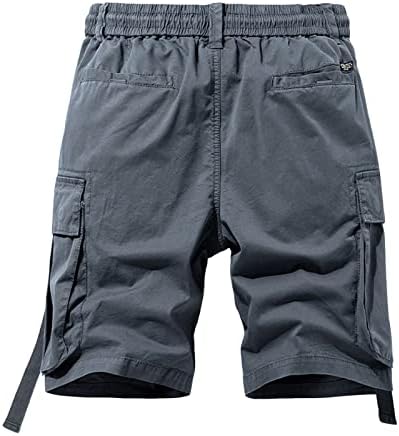 מכנסי מטען קלים של Hehoah לגברים עם כיסים כותנה רופפת מכנסיים קצרים נושמים לגברים מזדמנים