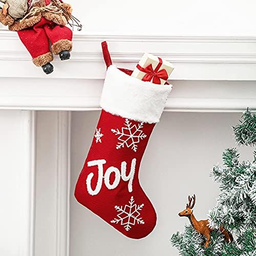 מחזיקי קישוט לחג המולד גרבי גרבי גרביים לחופשה קישוטים תלויים מסיבה משובצת לחג המולד אדום משפחתי עיצוב