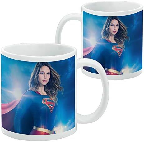 גרפיקה ועוד סדרת טלוויזיה סופרגירל דמות סופרגירל ספל קפה קרמיקה, ספלי מתנה לחידוש לקפה, תה ומשקאות חמים,