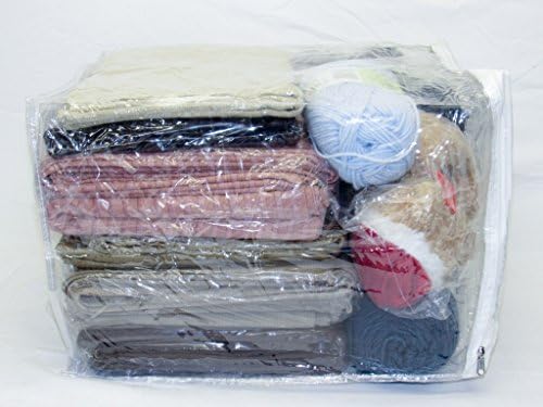 Homewares oreh x-large כבד כבד ויניל שקיות אחסון עם רוכסן לסוודרים, שמיכות, מאפשרות, ערכות מצעים 10 חבילות