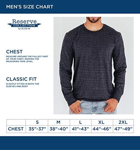 אוסף מילואים על ידי כחול 84 חולצת שרוול ארוך גברים טריבלנד רטרו וינטג '
