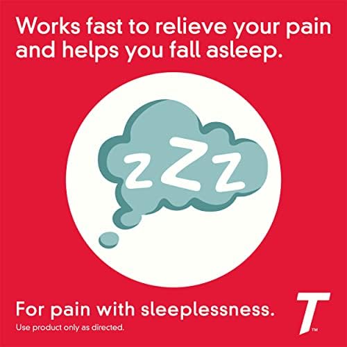 טיילנול פ. מ. משככי כאבים חזקים במיוחד וקפליות סיוע לשינה, 500 מג פרצטמול, 24 קראט