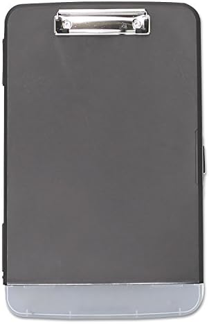לוח אחסון אוניברסלי עם תא עט, קיבולת קליפ 0.5, מחזיק 8.5 על 11 גיליונות, שחור