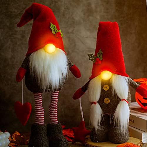 עמוספון חג המולד גמדי קישוטי אור עד גמדי קישוט עץ שוודי ניסה טומטה שדון בובת חג המולד שולחן העבודה