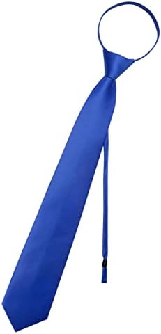 עניבות גברים של עניבת סט מוצק צבע מתכוונן רוכסן צוואר עניבת 8 ס מ סאטן עניבת כיס כיכר סט עם