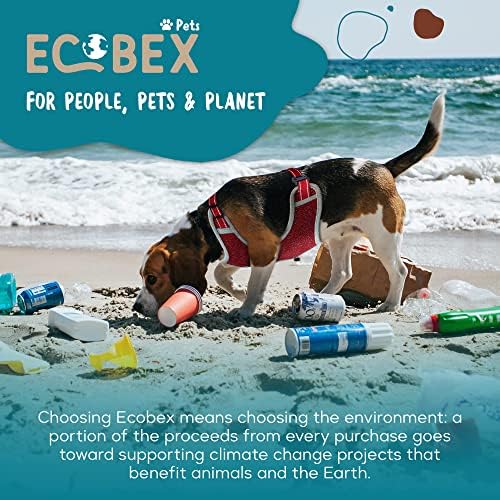 Ecobex Eco-adventerurer רתמת כלבים, ידידותי לסביבה, ללא אגרוף ולא-דיסק, קליפ קדמי מתכוונן, עמיד ונוח לאימונים,