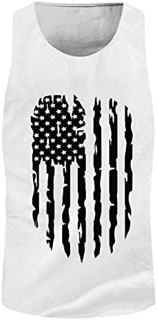 Zefotim 4 ביולי גופיות לגברים חולצות דגל אמריקאיות