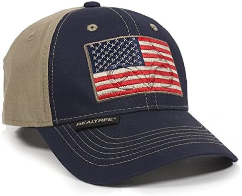 חיצוני כובע יוניסקס-למבוגרים אמריקאי דגל בחוץ כובע, חיל הים / חאקי, למבוגרים