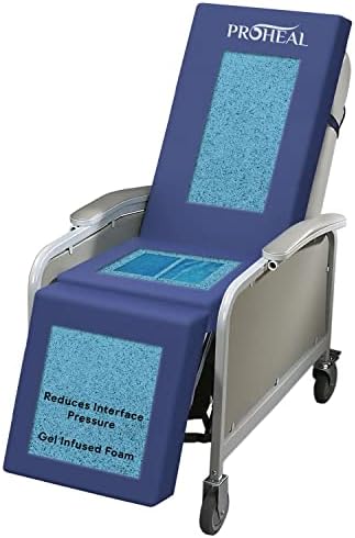 כריות כיסא ג 'ל וקצף גרי - כרית לחץ רפואי לכיסא שכיבה לפצעים-מונע חום גוף ומקדם חלוקת משקל-19 איקס