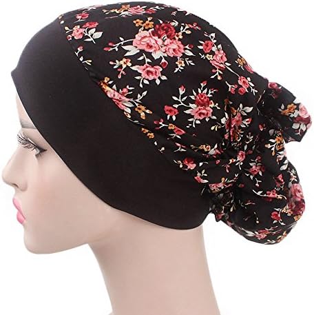 כיסוי שיער טורבן כובע ראש נשים מדפיס כובע מוסלמי כיסוי ראש נשים נשים כימותר