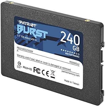 פרץ פטריוט SSD 480 GB פרץ, כונן מצב מוצק 2.5 אינץ ', SATA III, 6GBPS PBU480GS25SSDR