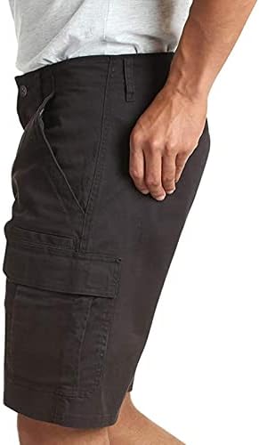 מכנסי מטען קצרים לגברים מרובי כיסים רוכסן מכנסי גולף קצרים משיכת קיץ טקטי 5 אינץ 'מכנסיים קצרים דגים