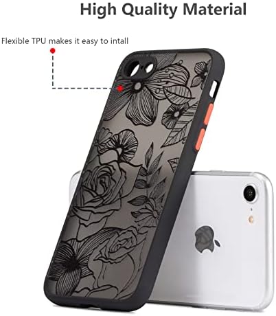 Xizyo לאייפון 7 מארז iPhone 8 Case iPhone SE Case Design Design Design פרחוני דפוס רזה לנשים נערות TPU
