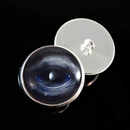 לוויתן כחול תפור על כפתור בובת זכוכית עיניים ריאלסיטייות עבור זוג פלושי מבעלי חיים ממולאים לבובות אמנות,