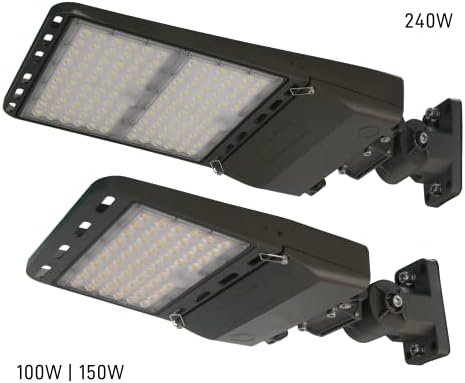 מאסטר האור - LED Elite Performance תאורה חיצונית - 100W, 5000 K, 14300 Lumen, 120-277V - כיסוי זרקור מקסימאלי,
