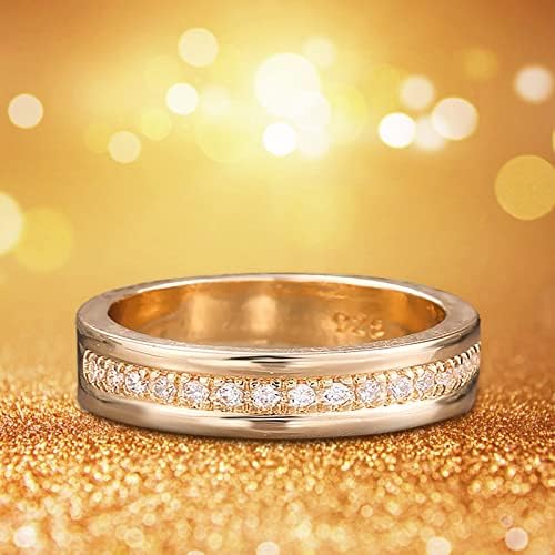 טבעות לנשים 2023 מתנות ליום הולדת טבעת תכשיטים ריינסטון נשים סילברגולד גודל חתונה לבן 925 610 טבעות